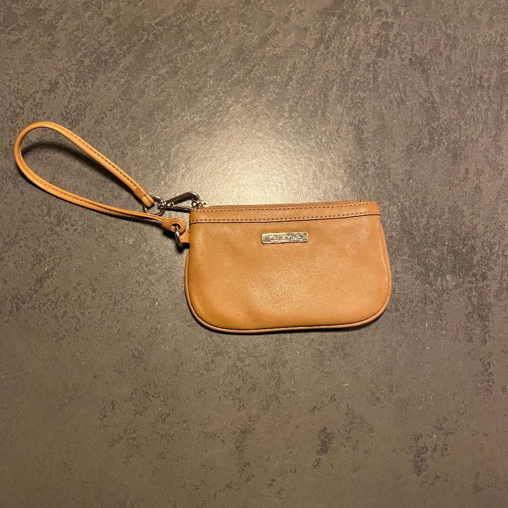 Calvin Klein Leather Wristlet NWOT
